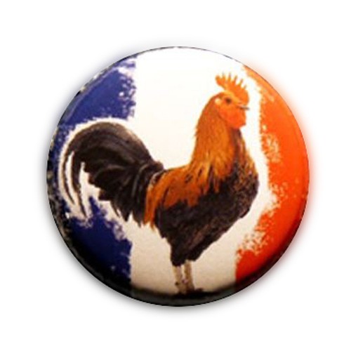 Badge coq gaulois - badge,