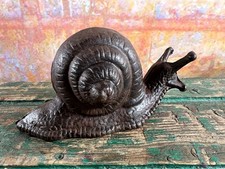 Ancien escargot en fonte – décoration de jardin ou presse-papiers – XIXe siècle