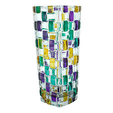 Murano Vase en Verre Violet