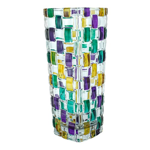 Murano vase verre violet - verre,