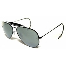 RAY BAN 3030 58 Outdoorsman Cobra - Remix Personnalisé - Noir/Miroir Argent