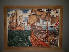 cadre scolaire 8 planches histoire collection rossignol vintage années 60 no1