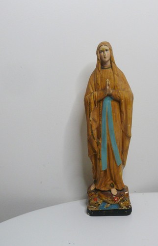 Statuette ancienne plâtre - statuette,