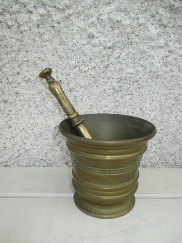 Ancien mortier bronze - mortier,