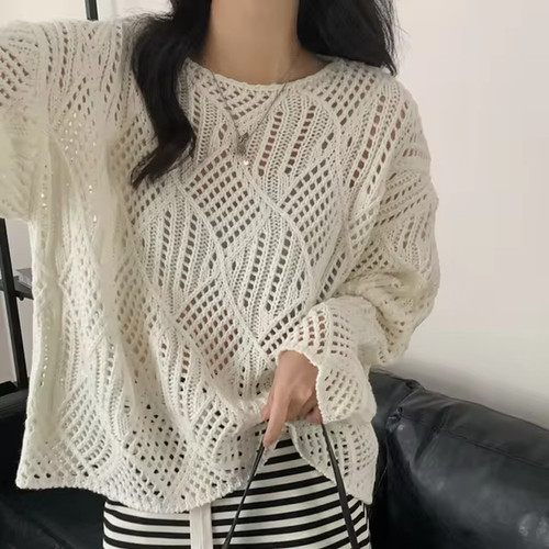 Pull femme détail ajouré - femme,