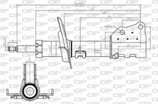 1X AMORTISSEUR AVANT RENAULT