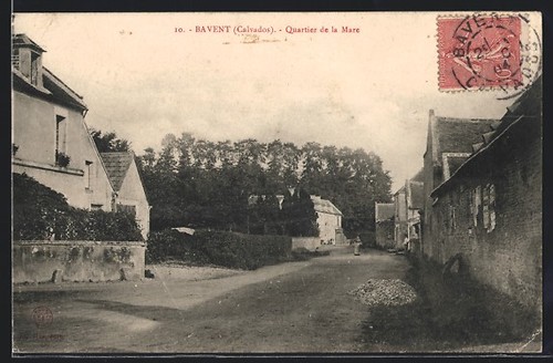 Cpa bavent quartier la - bavent,, de