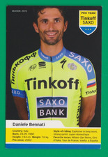 CYCLISME carte cycliste DANIEL BENNATI équipe TINKOFF SAXO 2015