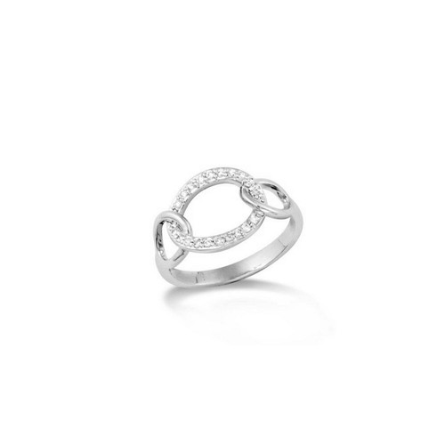 Bague cercle serti zirconium