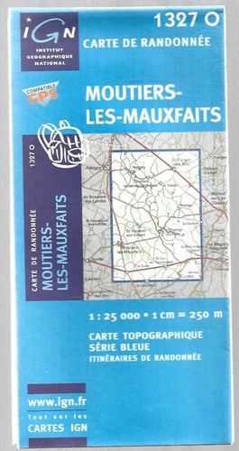 Carte ign serie - bleue, 1327