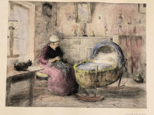 Grande estampe signée