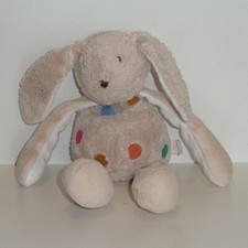 Doudou Lapin Marèse - Blanc pois
