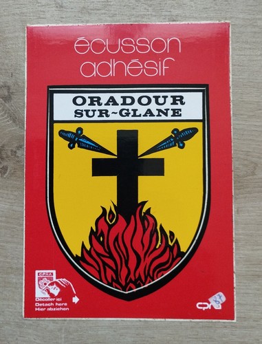 Carte postale blason adhésif - carte,