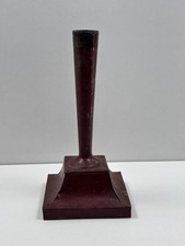 Ancien Bougeoir XIXe en Etain peint / Art Populaire