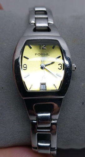 Fossil date goldish dial - f2,