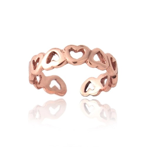 Bague pied rose 18k - pied,