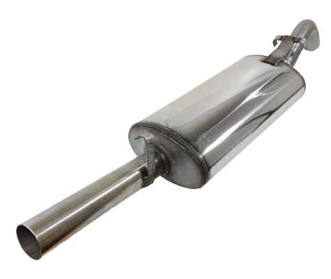 Silencieux arrière inox - en,
