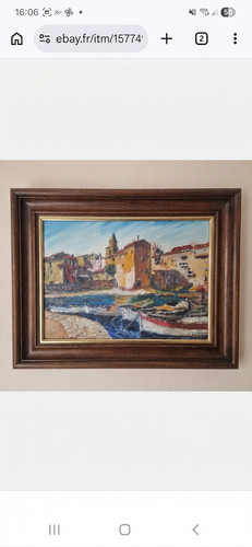 Rare huile lassalle - huile, 1958