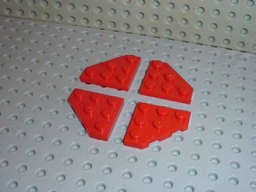 Lego red plate - 4, sets