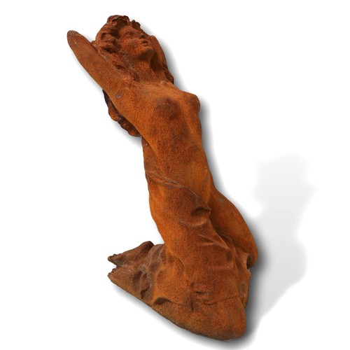 Sculpture femme fer nue