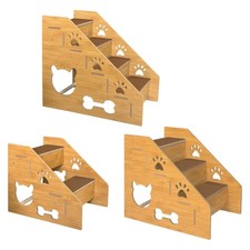 Escalier en bois pour petits chiens et chats, utilisable en intérieur,