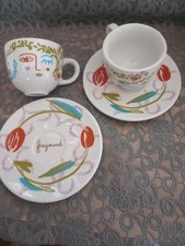 * FRAGONARD * 2 TASSES A MOKA ou ESPRESSO *+ SOUCOUPES *