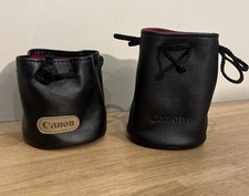 CANON Lot De 2 Étuis Sacoches Protégés Objectif Appareils Photos 2 Tailles