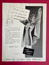 Publicité Flexees lingerie gaine vintage 1940 rétro mode vêtement presse collect
