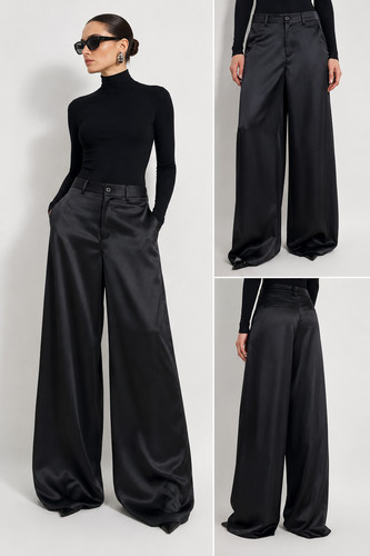 Pantalon balenciaga satiné - pantalon,