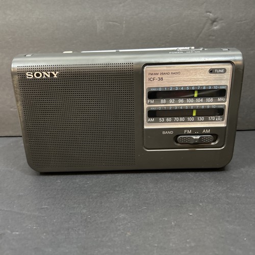 Sony icf38 portable fm - icf38,