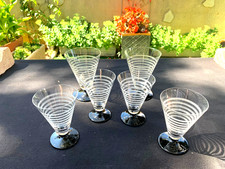 6 Anciens Verres Cristal de