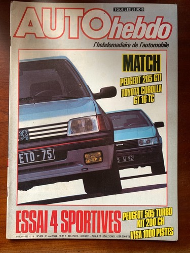 Auto hebdo 1984 - auto, essai