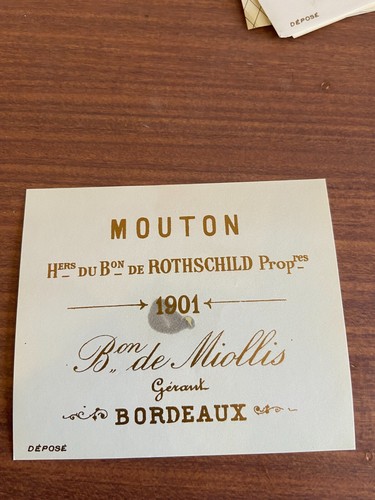 Etiquette château mouton - etiquette,