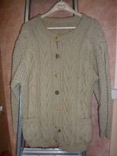 Veste en laine des années1960, tricotée mains