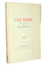 Les Voix. Pièce en trois actes par Marc Bernard. EO sur papier de Châtaignier