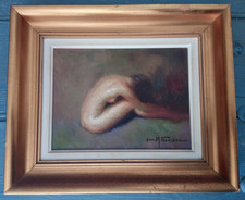 Tableau Ancien Huile Portrait
