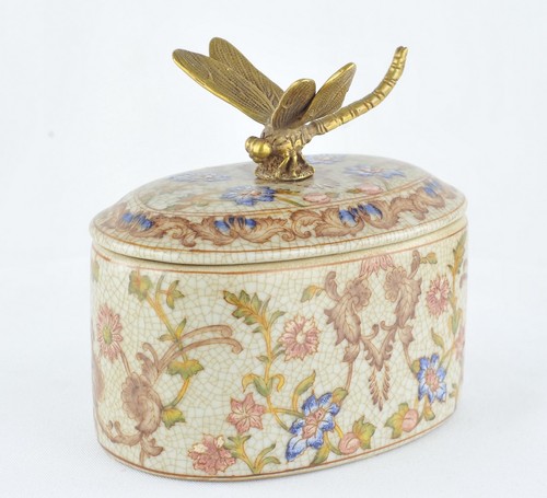Boite bijoux figurine poudrier - figurine,