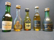 lot de 5 mignonnettes "COGNAC " Marnier - Lapostolle / Otard / Martell / Gautier