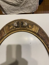 Grand Cadre Ovale Bois époque Napoleon 3