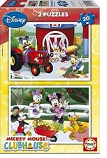 EDUCA, 2 Puzzles 20 Pièces DISNEY - Mickey à la ferme, EDU15290