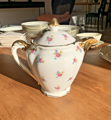 Cafetière verseuse porcelaine