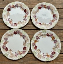 4 ASSIETTES PLATES  FAIENCE DE
