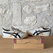 Onitsuka Tiger Mexico 66 HL5B0 Baskets Chaussures en cuir Logo brodé Femme EU 40