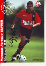 FOOTBALL carte joueur MARQUES PERREIRA VANDER équipe FC RENNES signée