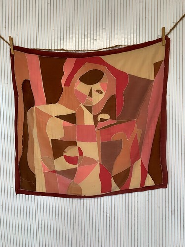 Foulard carré soie - carré, vintage