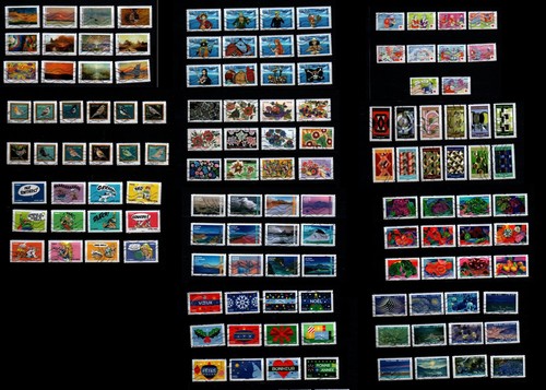Série timbres adhésifs - la,