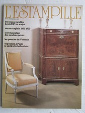 L'ESTAMPILLE N° 155 / meuble acajou Louis XVI /verres anglais XIX / meuble peint