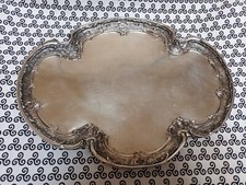 Ancien plateau en argent 800 années 1900 335  grammes