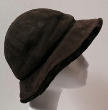 Chapeau En Vrai Mouton Marron