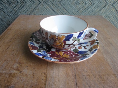 Gien faience tasse soucoupe